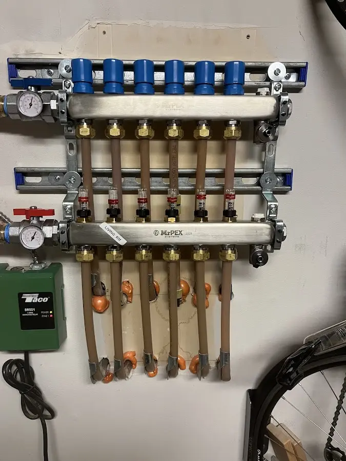 Plumber performing Gas Line Installation at a residential property in Largo